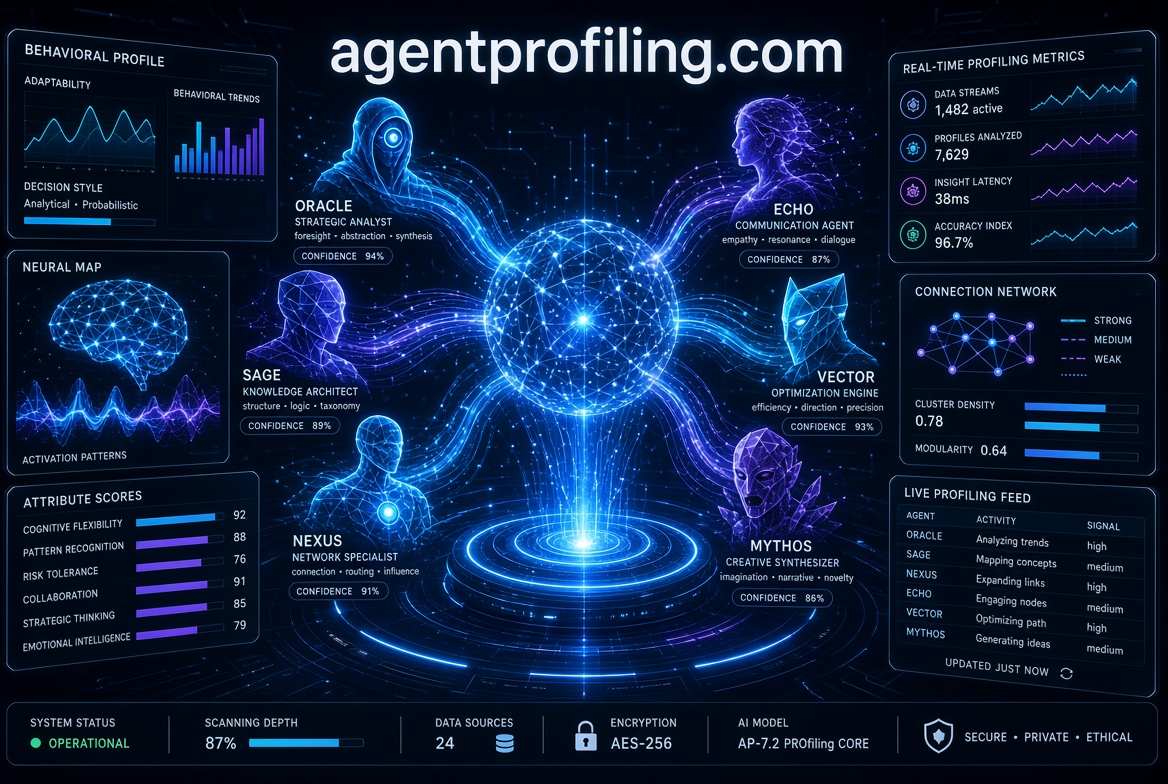 agentprofiling.com logo concept