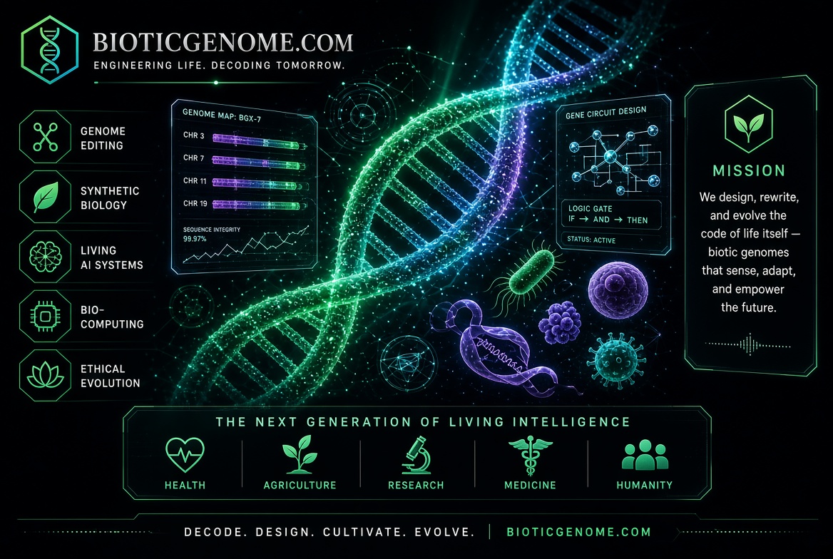 bioticgenome.com logo concept