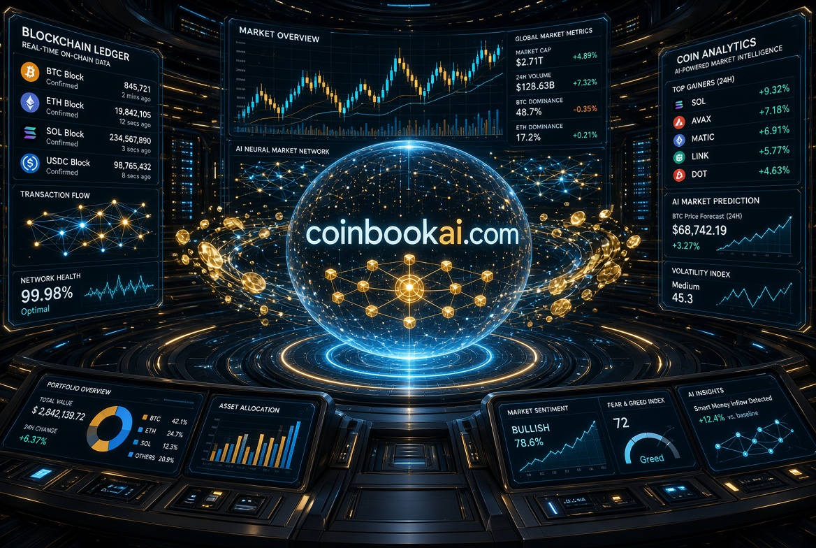 coinbookai.com logo concept
