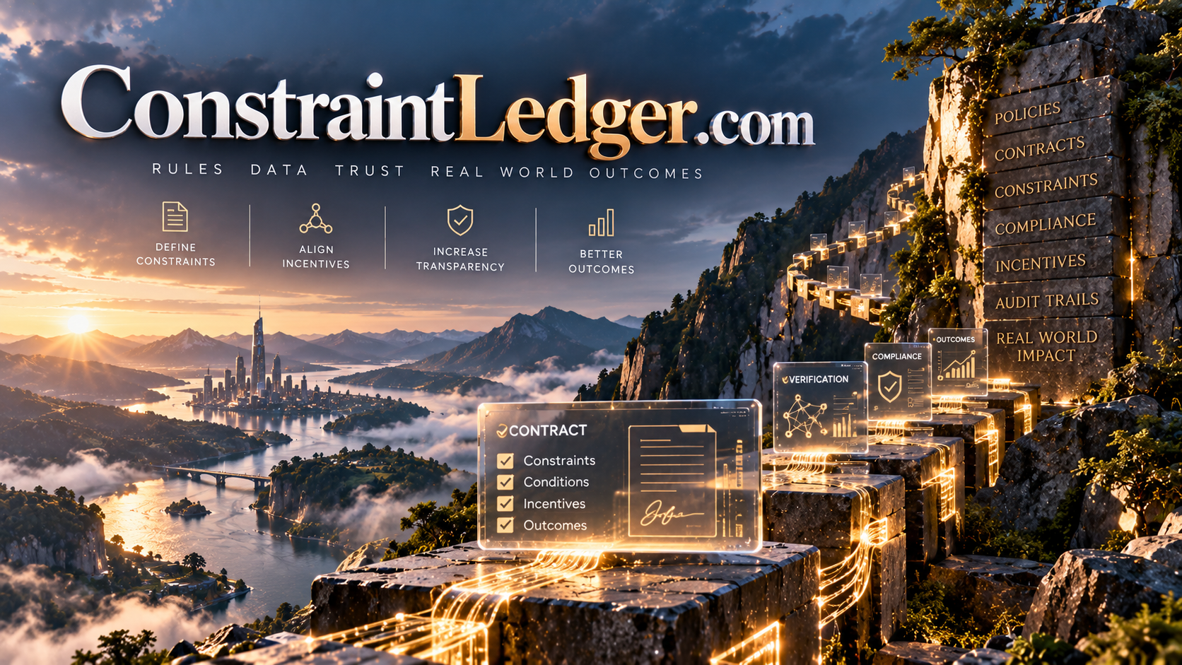 constraintledger.com logo concept