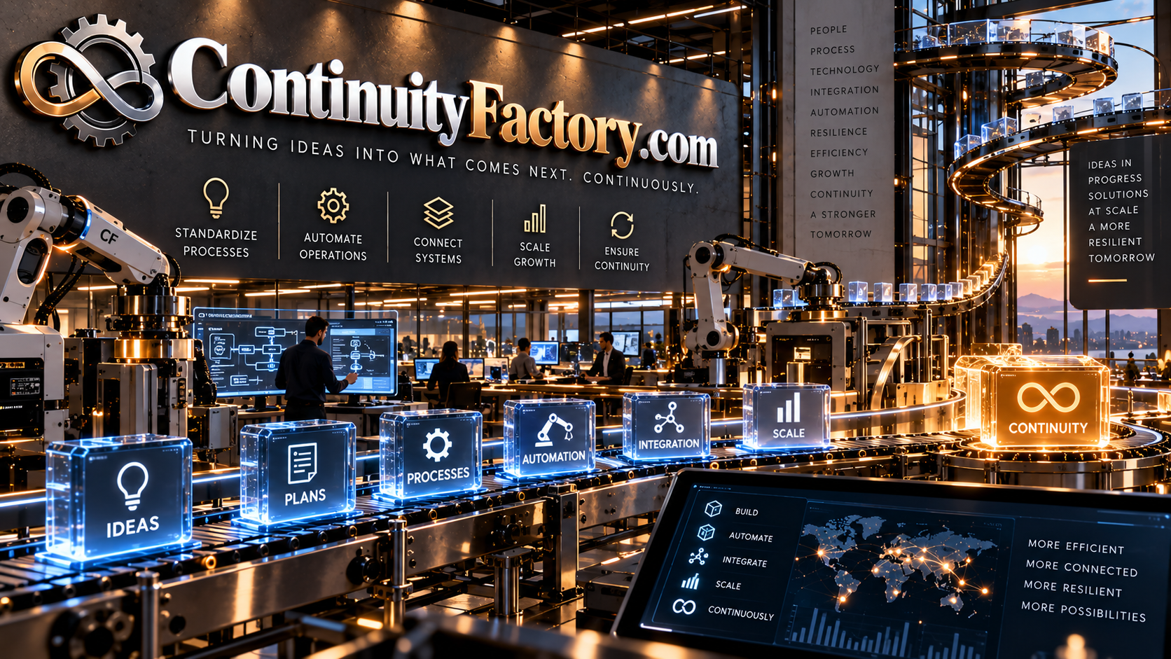continuityfactory.com logo concept