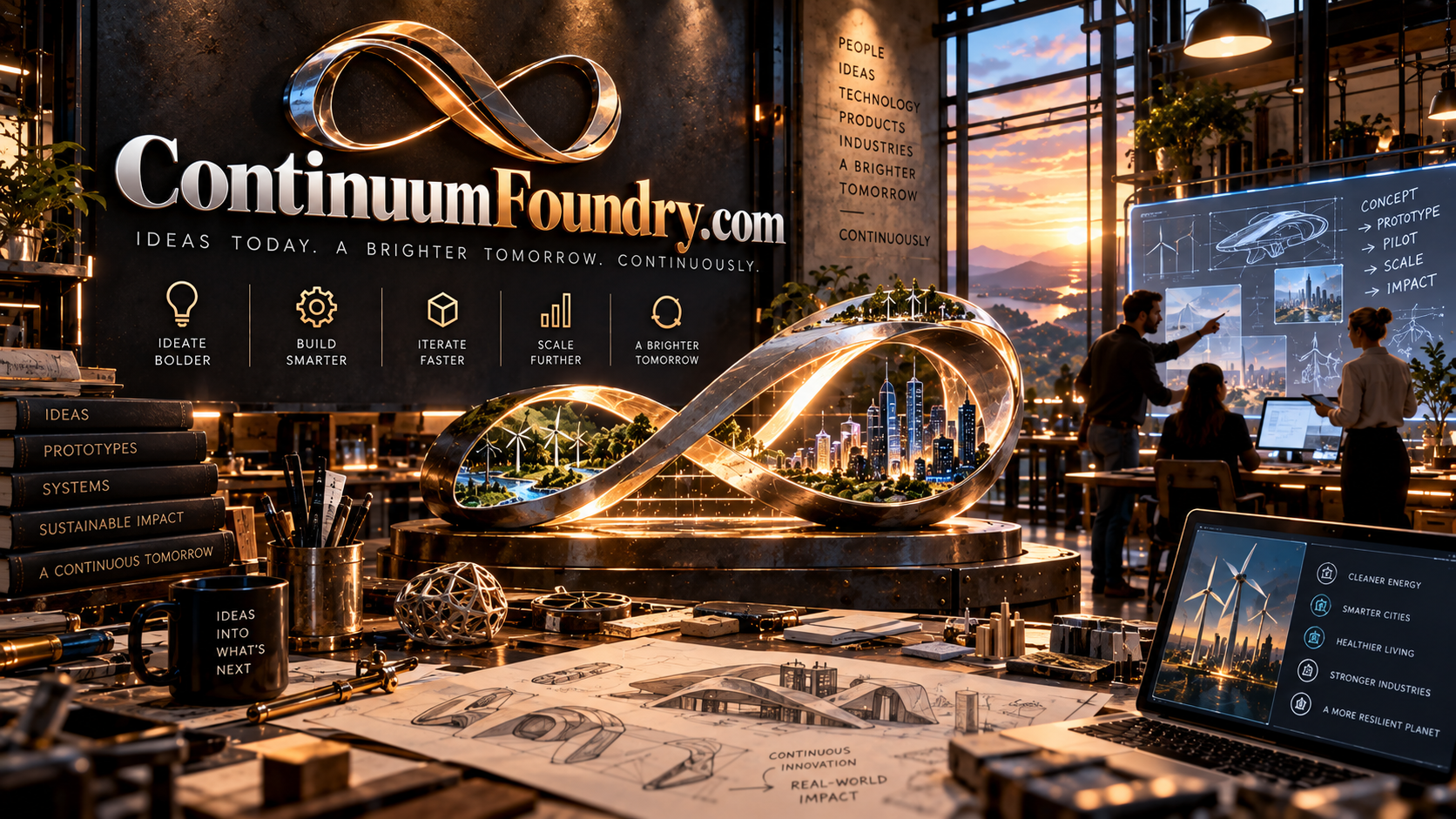 continuumfoundry.com logo concept
