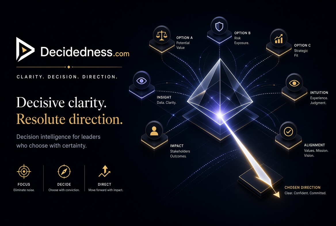 decidedness.com logo concept