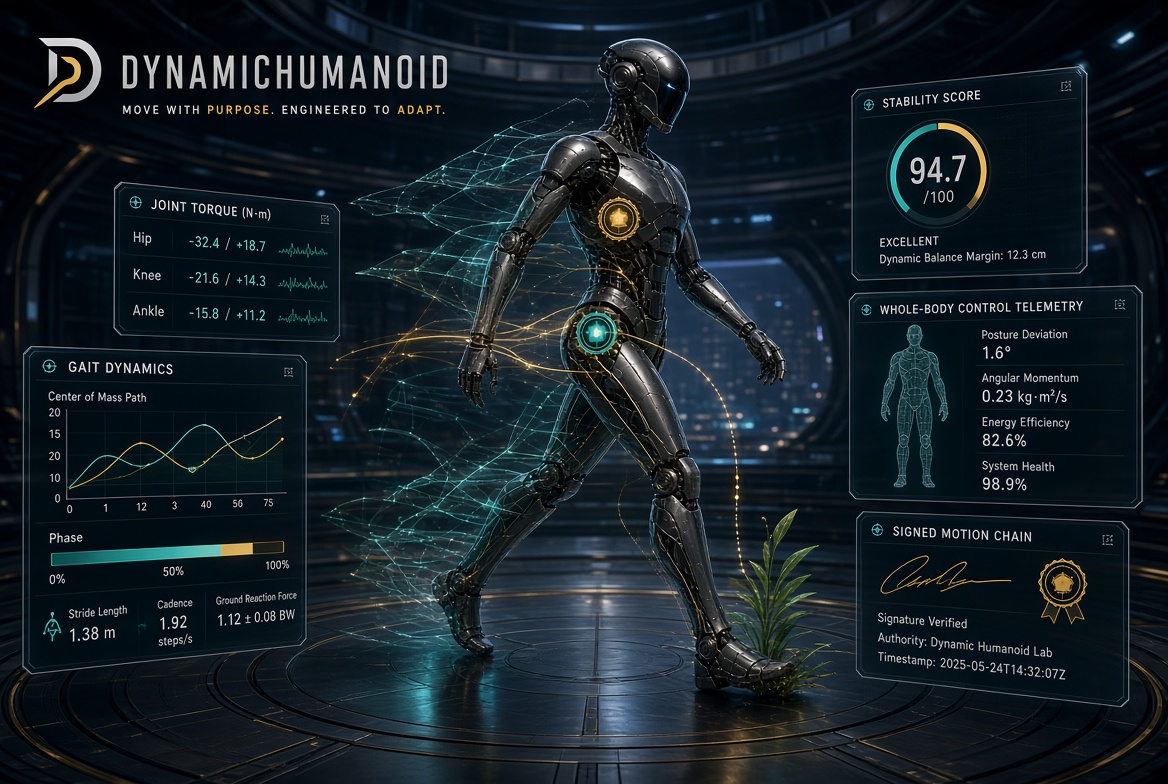 dynamichumanoid.com logo concept