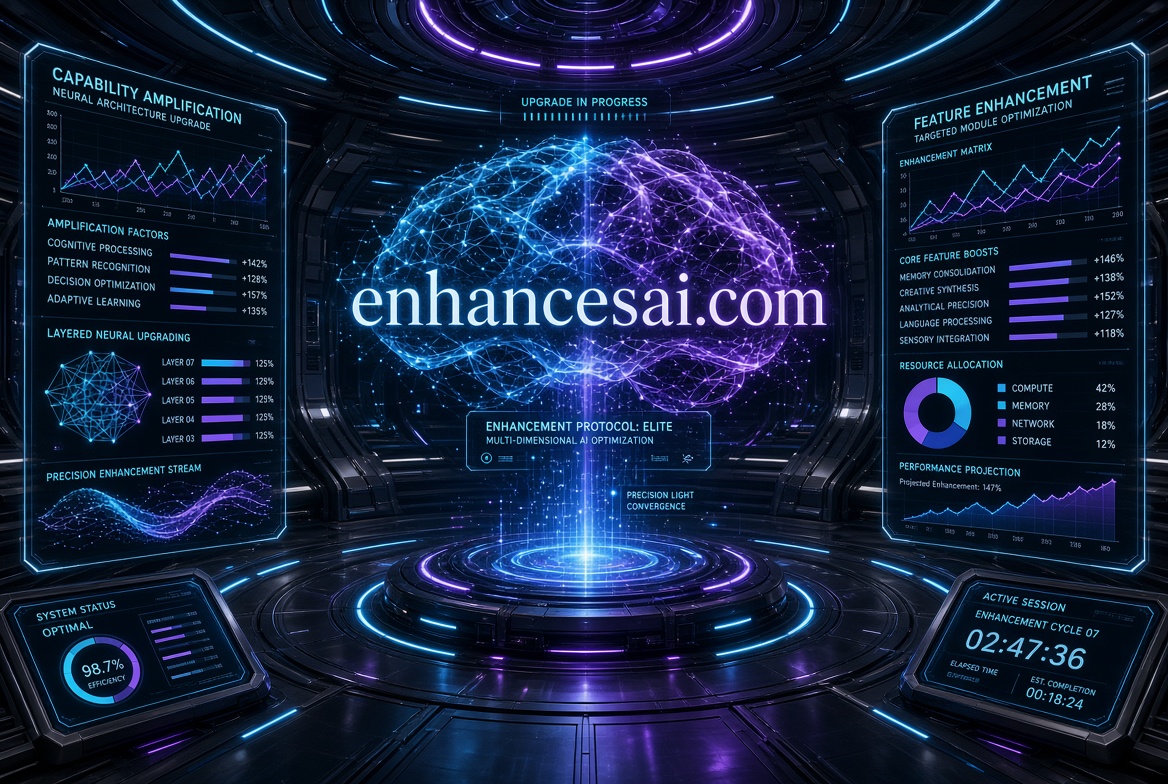 enhancesai.com logo concept