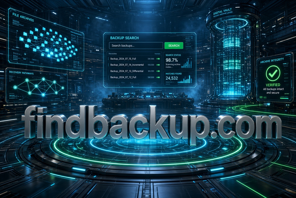 findbackup.com logo concept