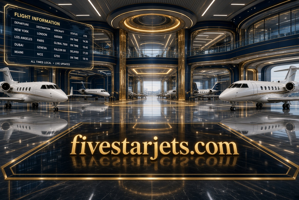 fivestarjets.com logo concept