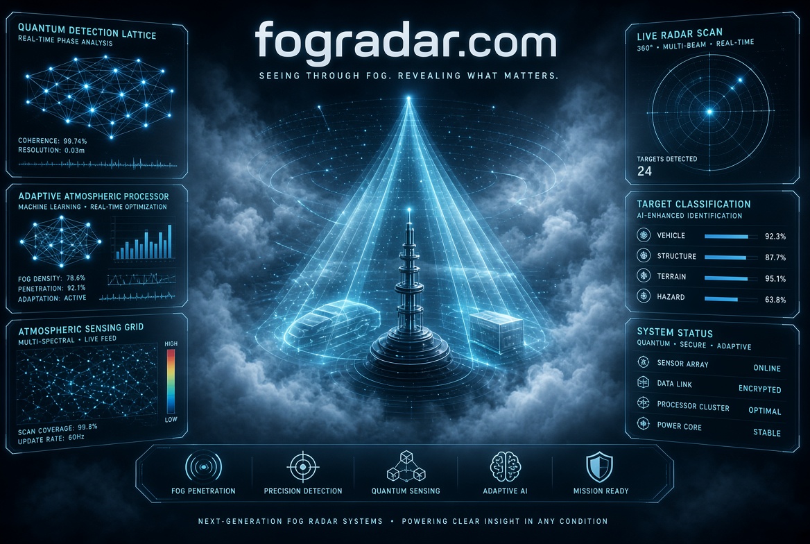 fogradar.com logo concept
