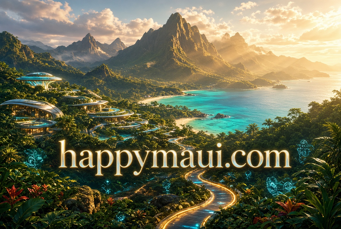 happymaui.com logo concept