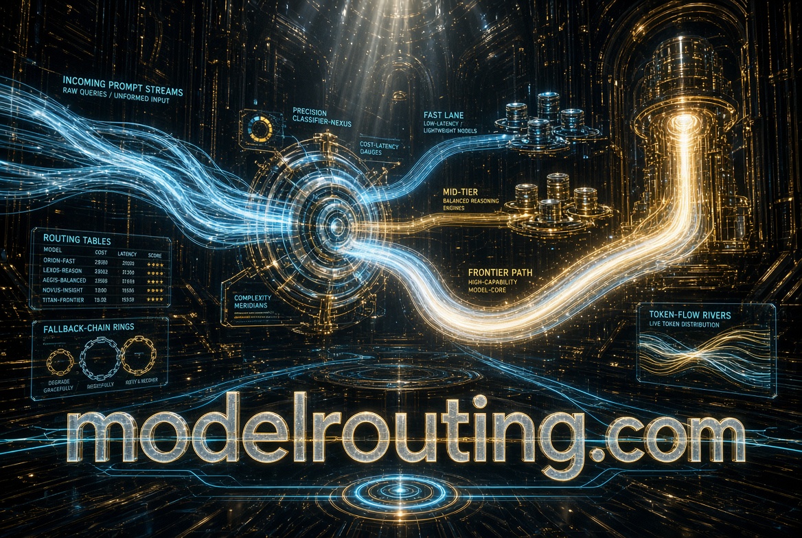 modelrouting.com logo concept