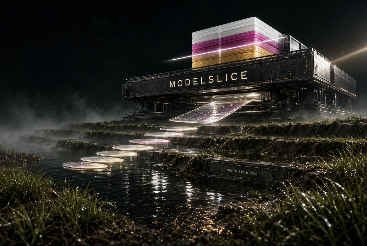 modelslice.com logo concept