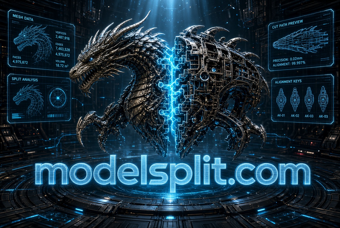 modelsplit.com logo concept