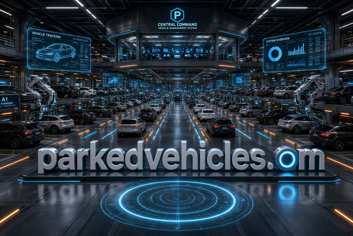 parkedvehicles.com logo concept