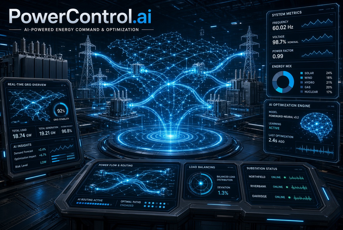 powercontrol.ai logo concept