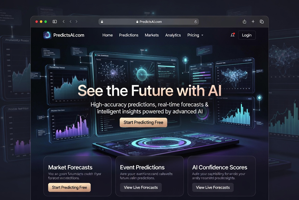 predictsai.com logo concept