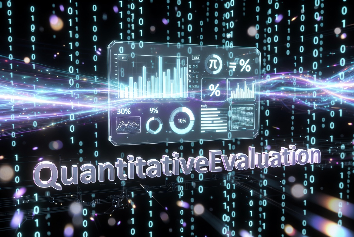 quantitativeevaluation.com logo concept