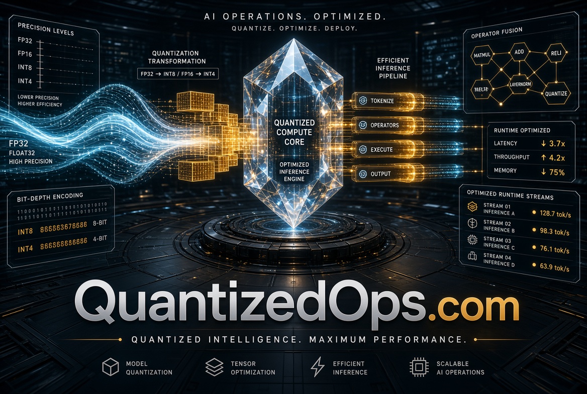 quantizedops.com logo concept