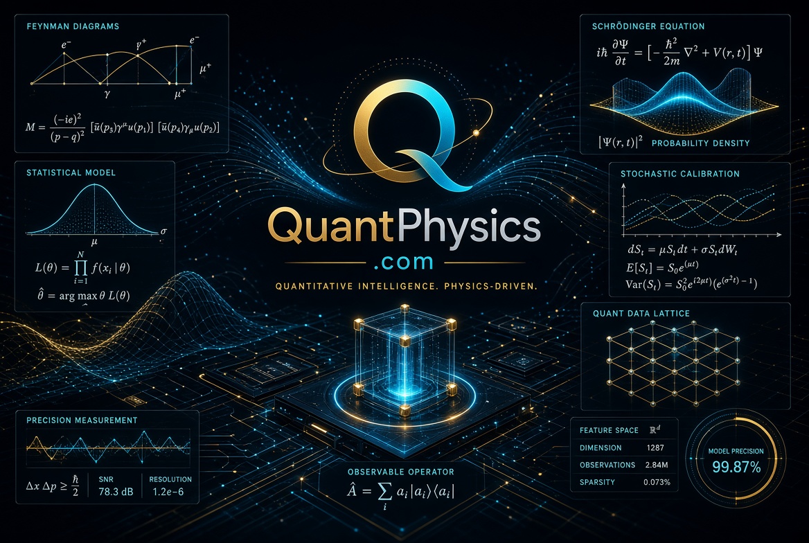 quantphysics.com logo concept