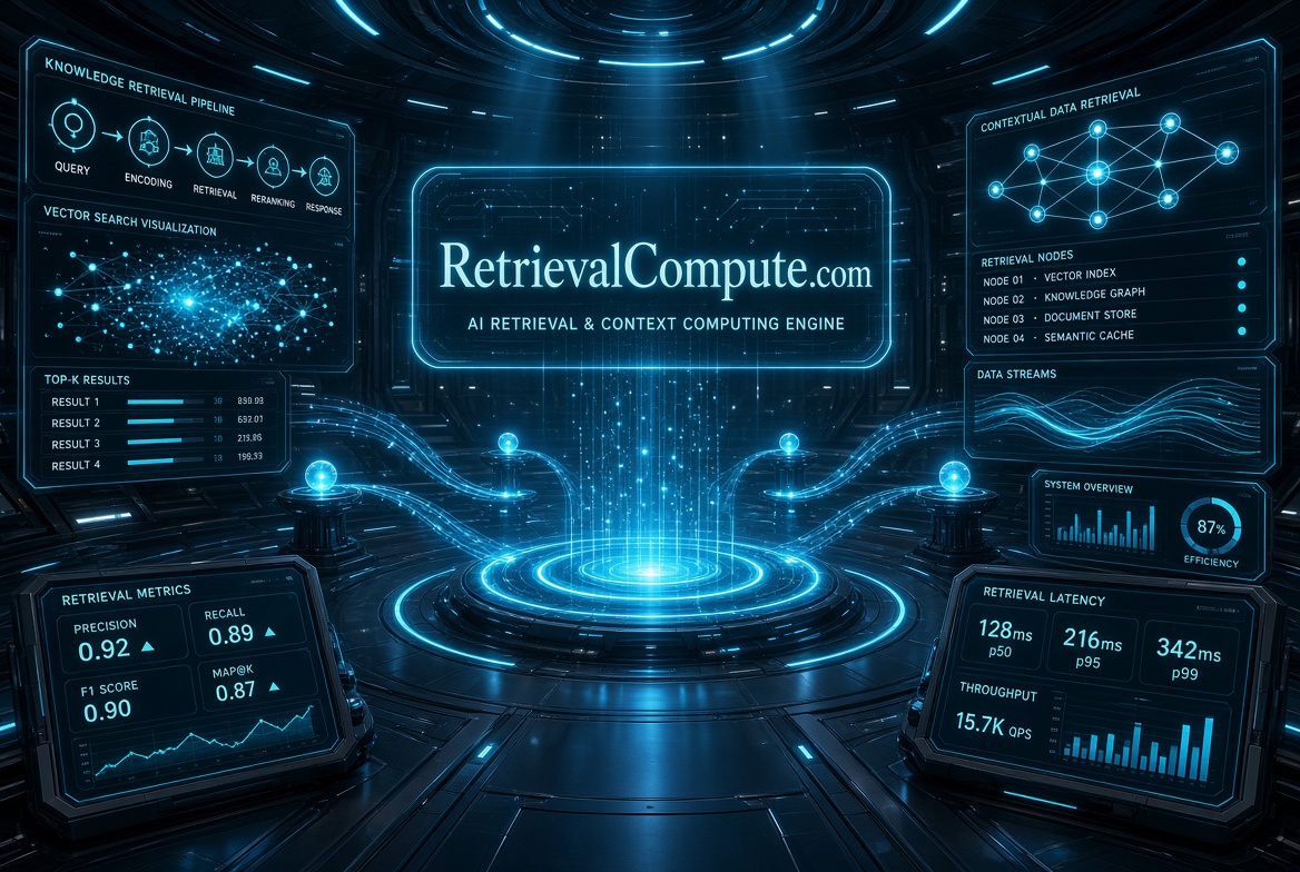 retrievalcompute.com logo concept