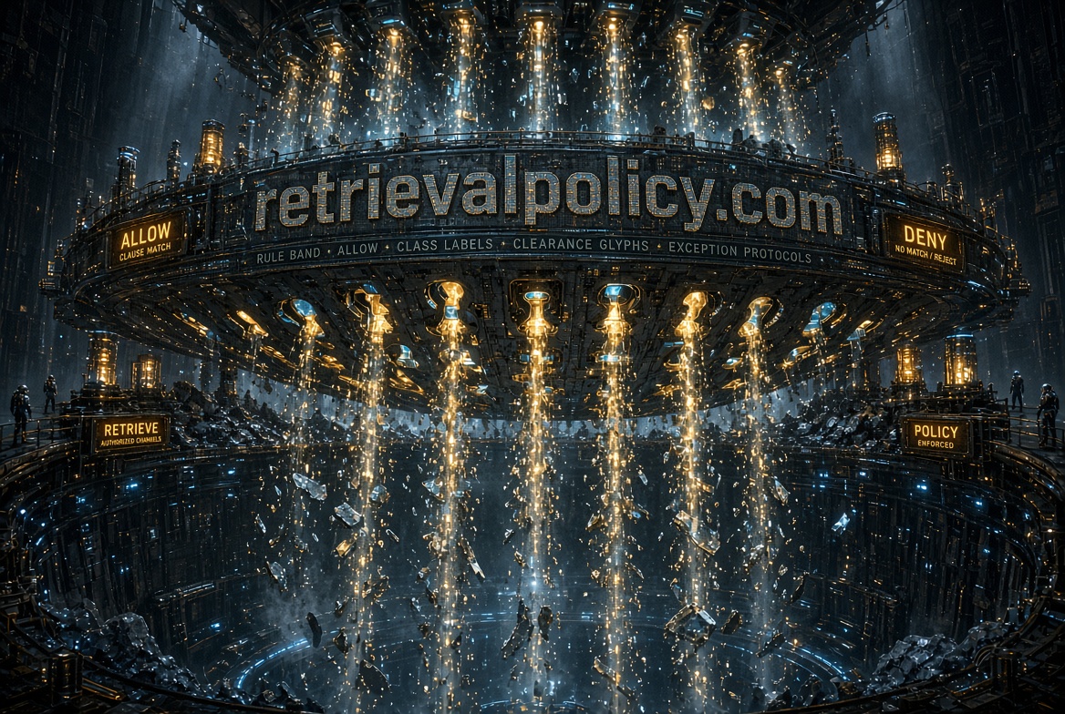 retrievalpolicy.com logo concept