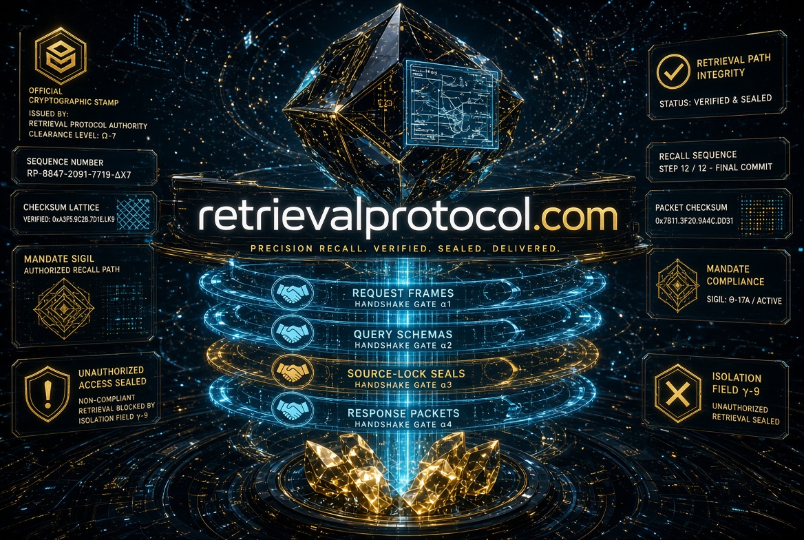 retrievalprotocol.com logo concept