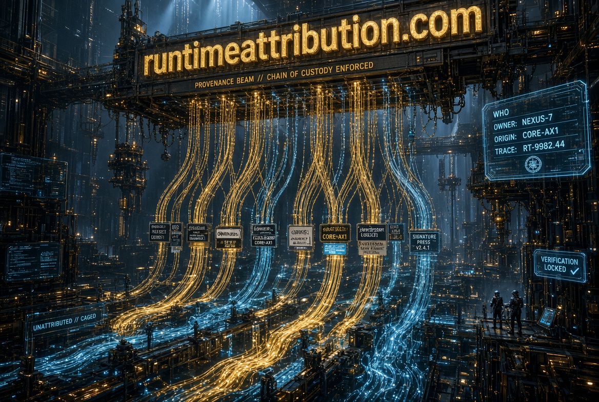 runtimeattribution.com logo concept