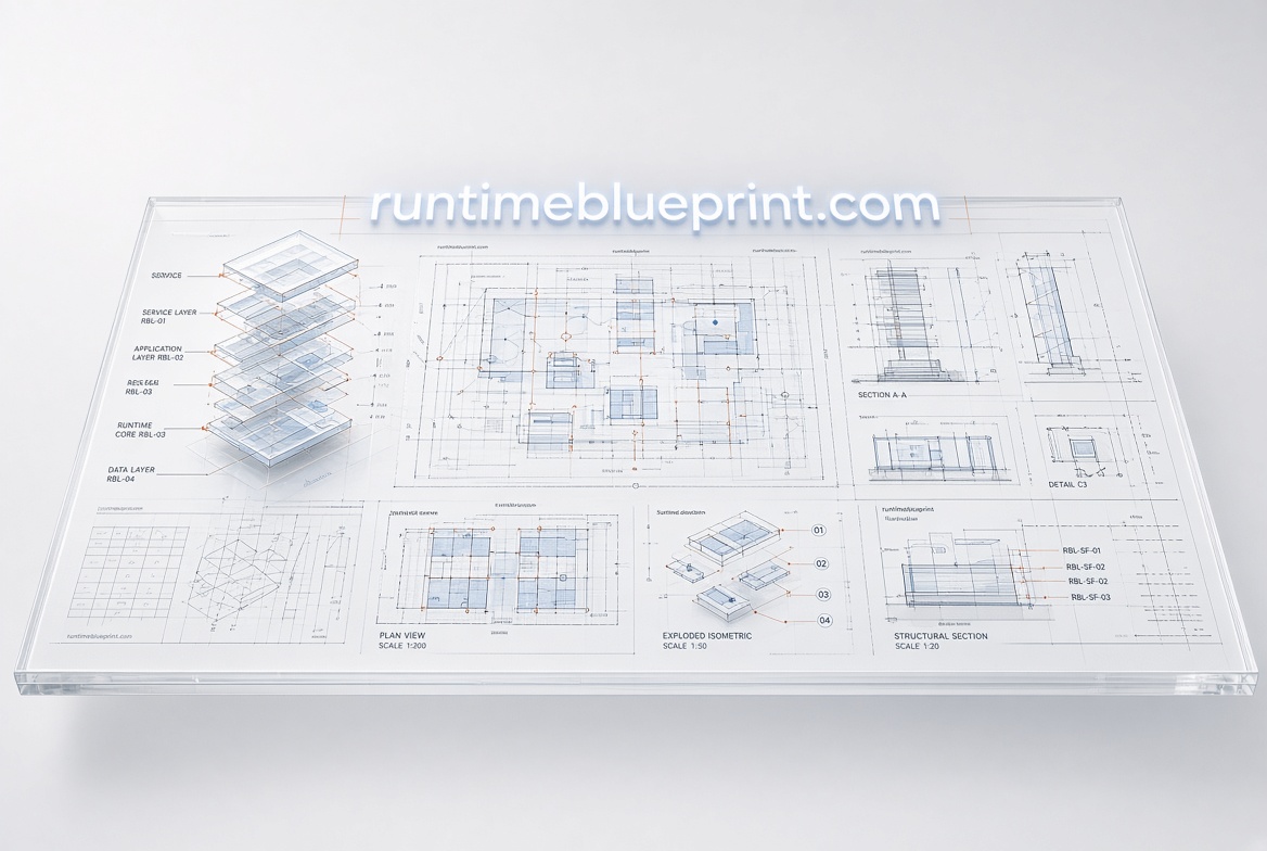 runtimeblueprint.com logo concept