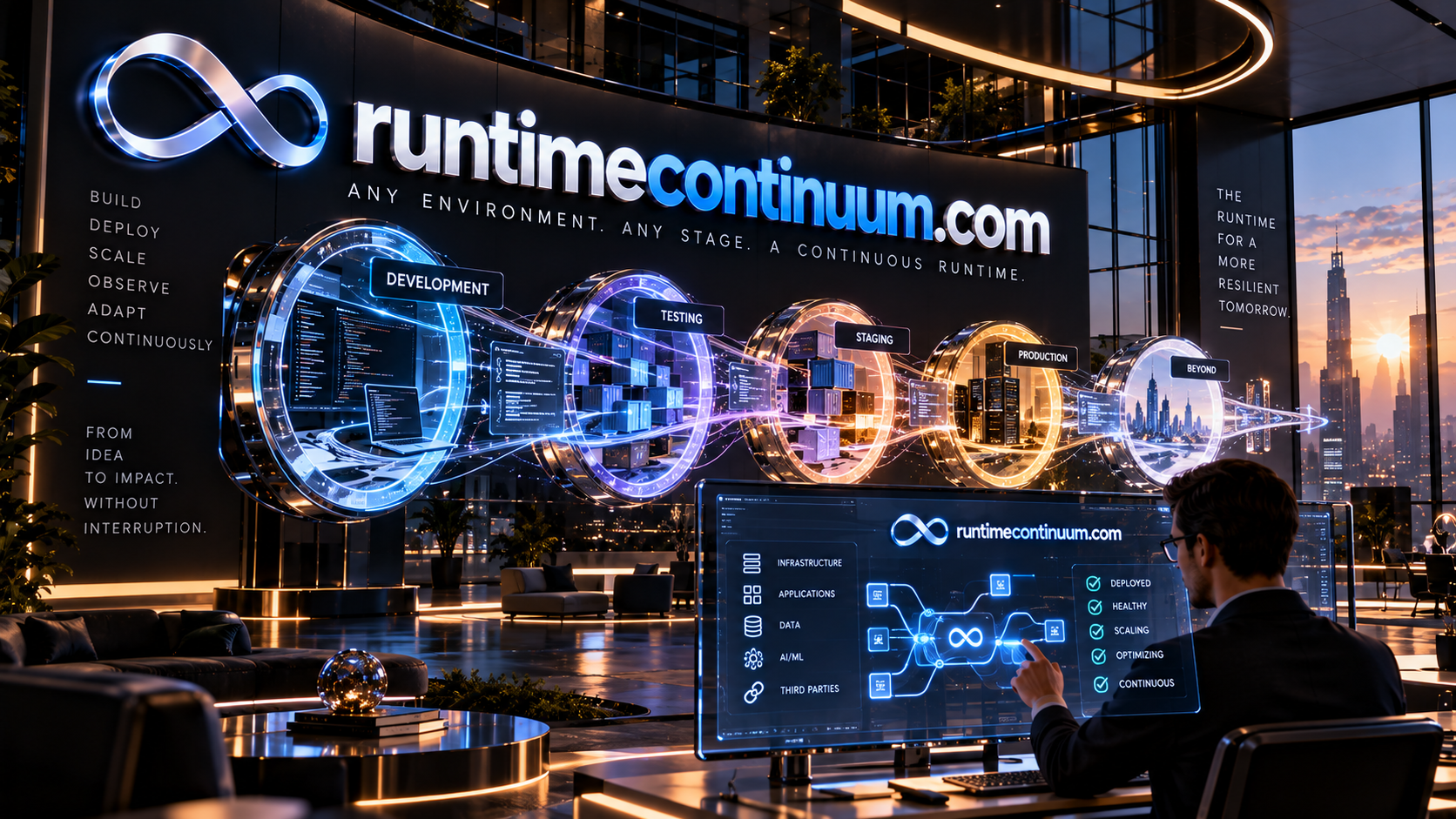 runtimecontinuum.com logo concept