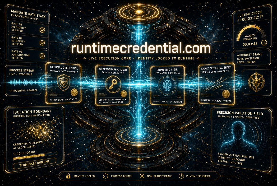 runtimecredential.com logo concept