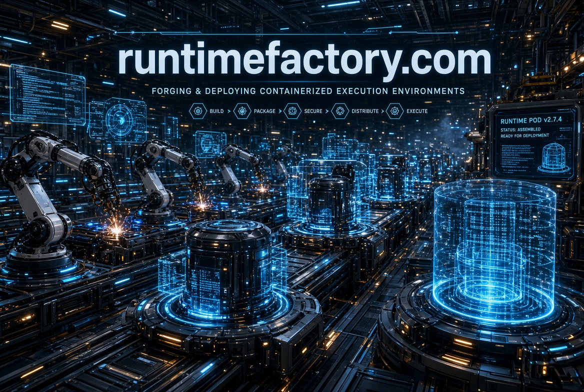 runtimefactory.com logo concept