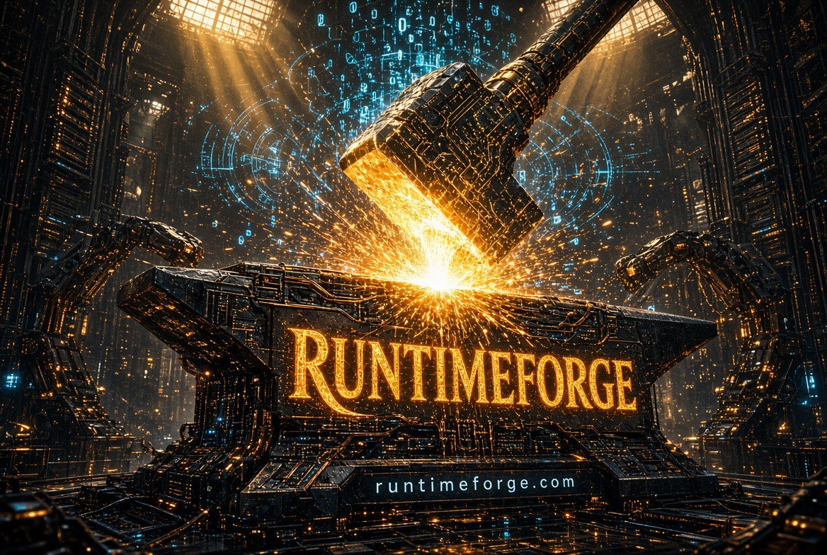 runtimeforge.com logo concept