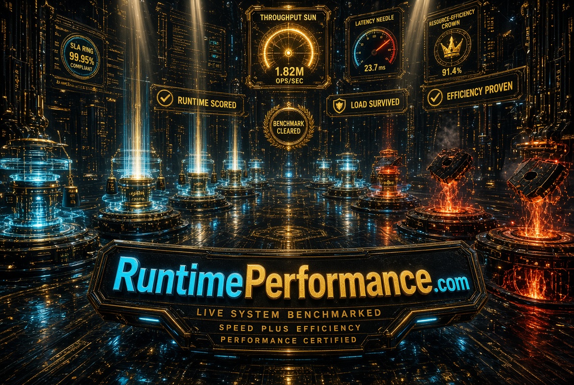 runtimeperformance.com logo concept