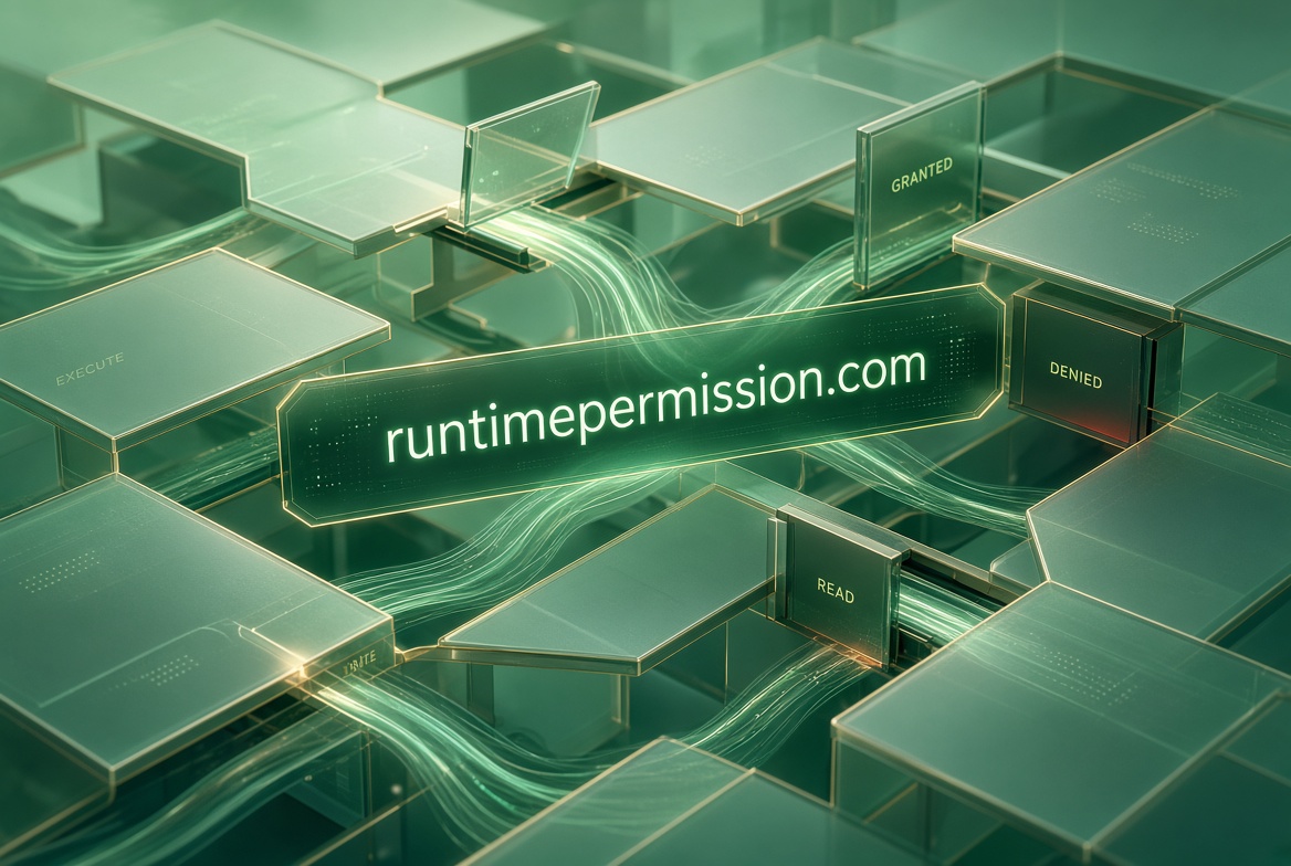 runtimepermission.com logo concept