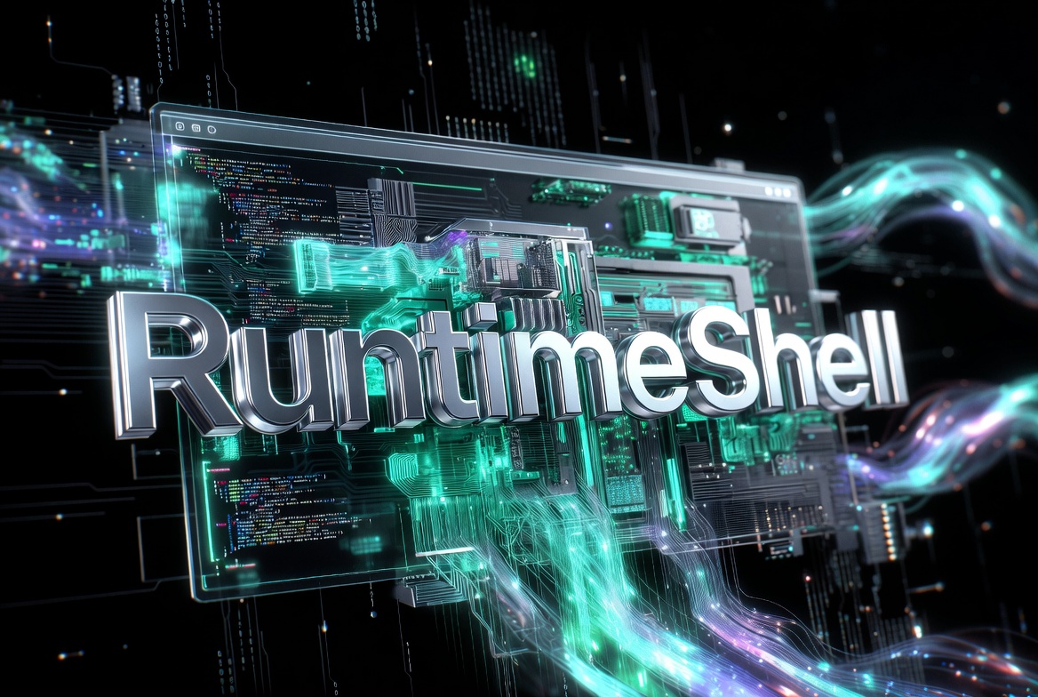runtimeshell.com logo concept