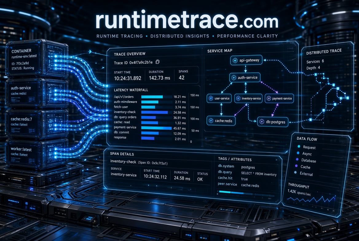 runtimetrace.com logo concept