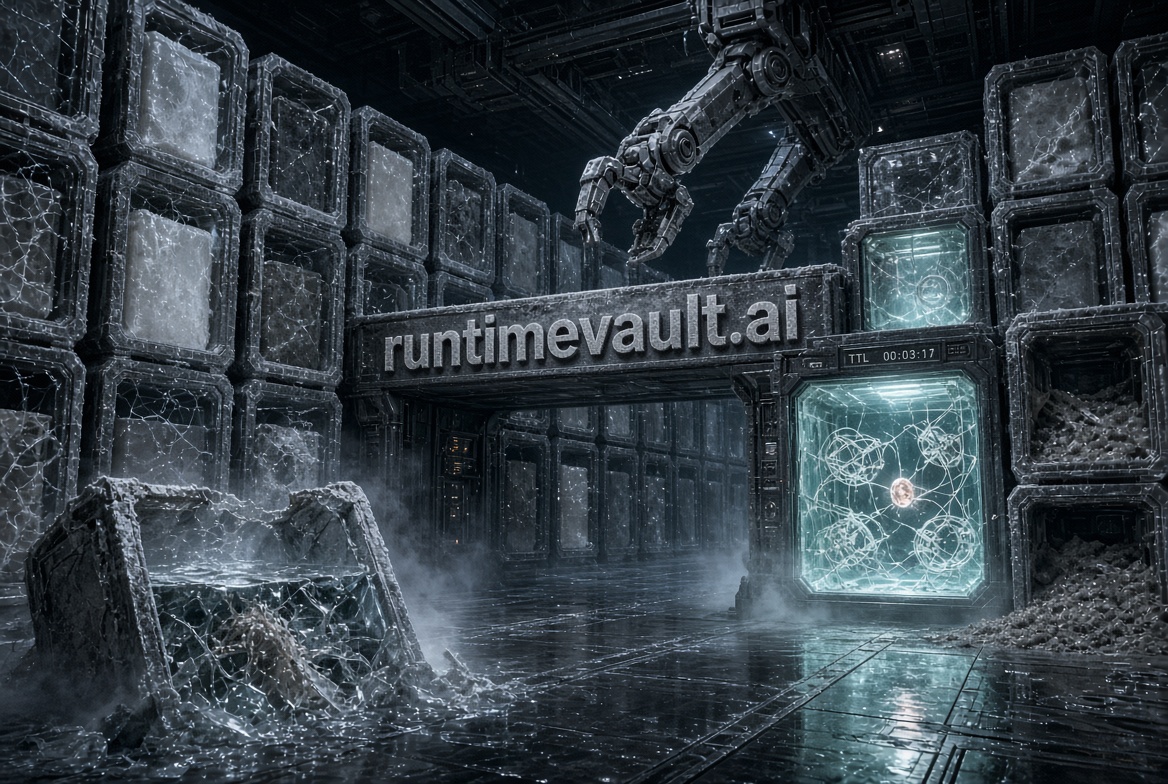 runtimevault.ai logo concept