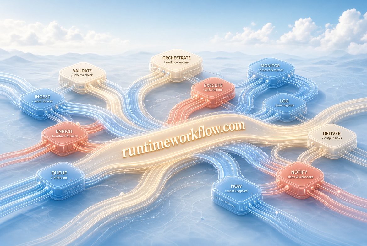 runtimeworkflow.com logo concept