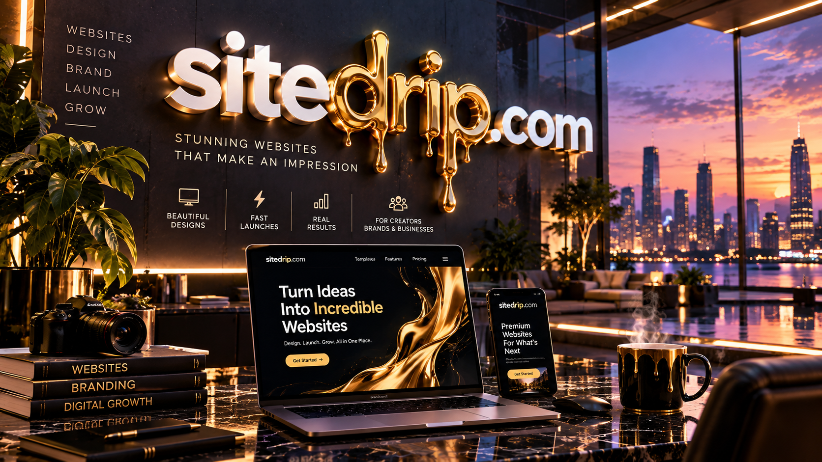 sitedrip.com logo concept