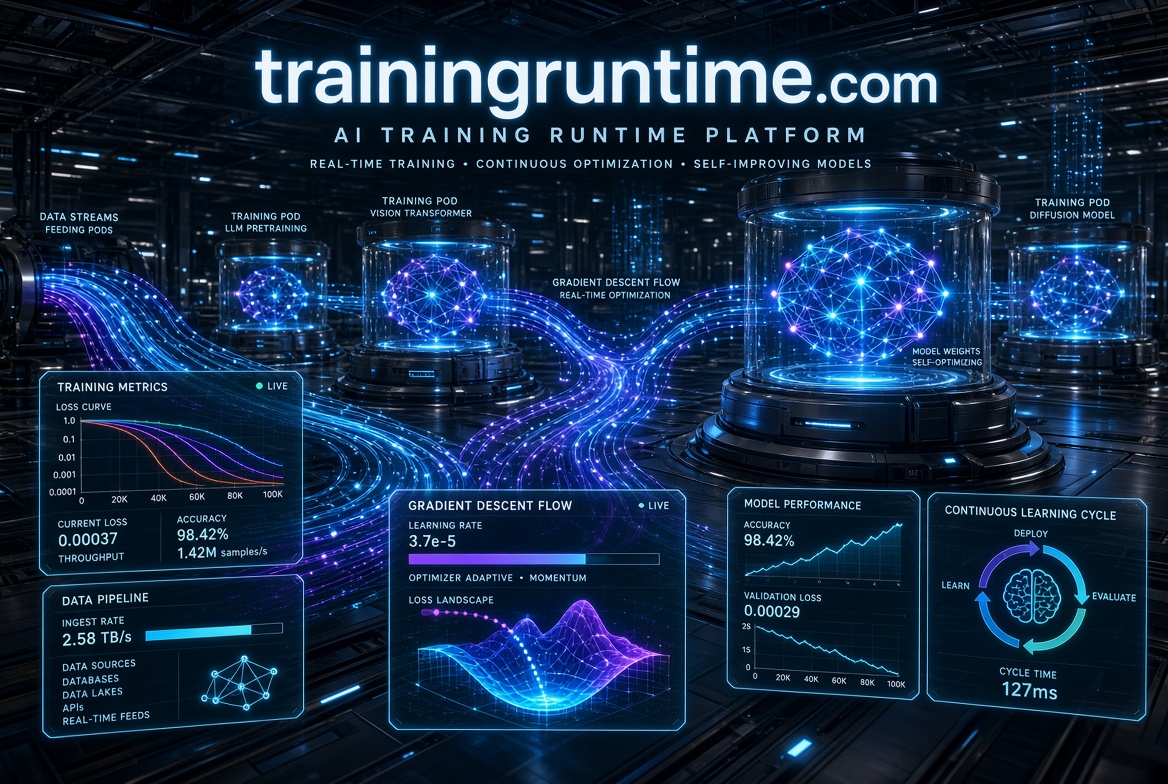 trainingruntime.com logo concept