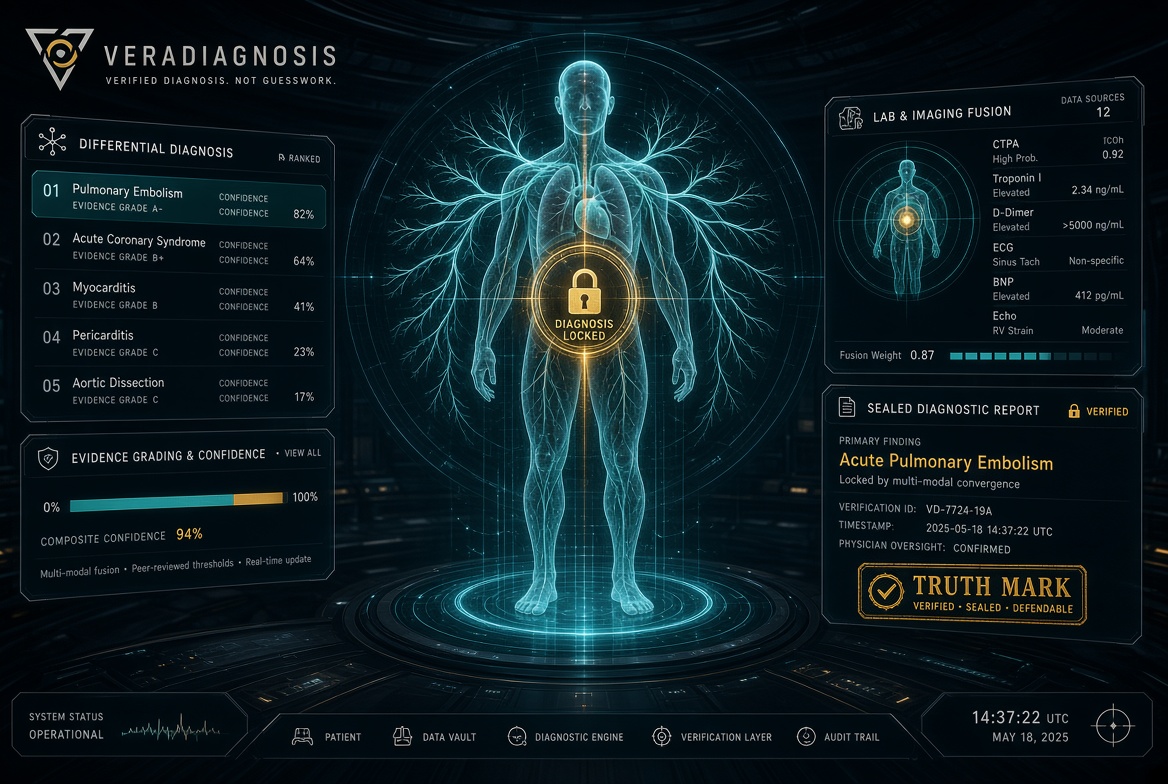 veradiagnosis.com logo concept
