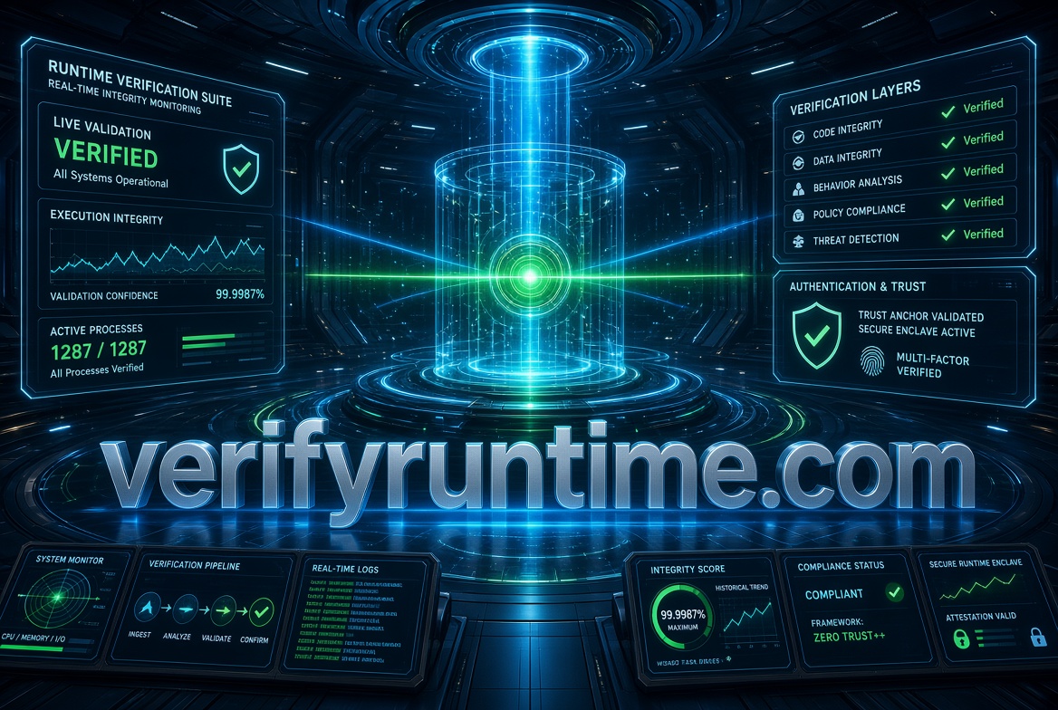 verifyruntime.com logo concept