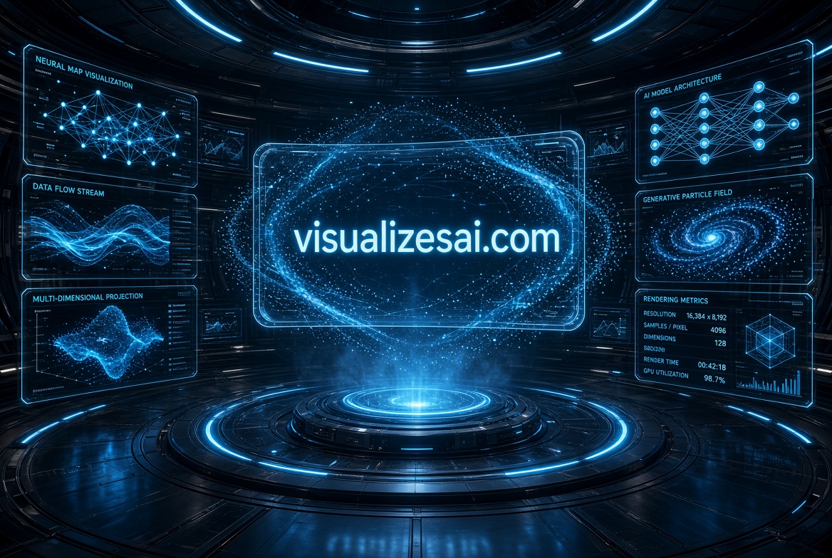 visualizesai.com logo concept