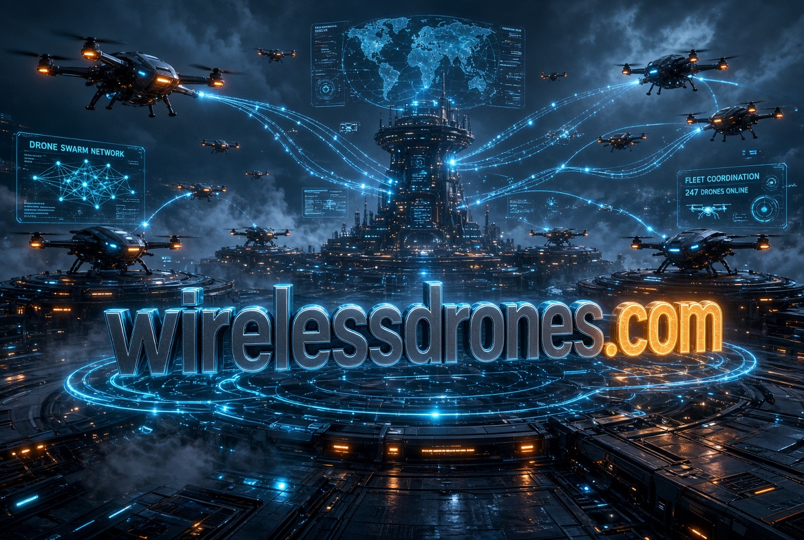 wirelessdrones.com logo concept